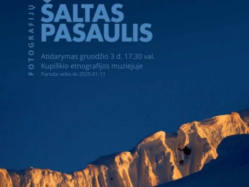 Opening of Audrias Sutkaus' photography exhibition "Cold World".