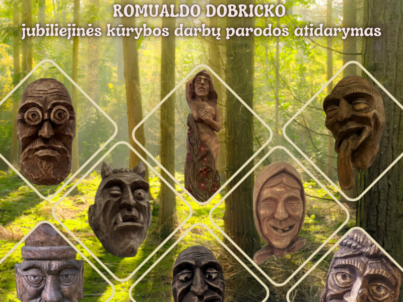 Tautas mākslinieka Romualda Dobricka darbu jubilejas izstādes atklāšana