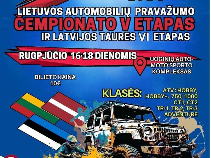 Lietuvas auto piebraukšanas čempionāta V posms un Latvijas kausa izcīņas VI posms