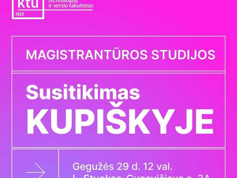 Meeting with representatives of the Kaunas University of Technology, Panevėžys Faculty of Technology and Business