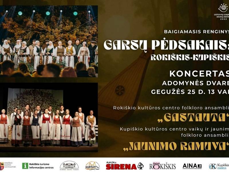 „Garsų pėdsakais: Rokiškis-Kupiškis“ baigiamasis renginys-koncertas