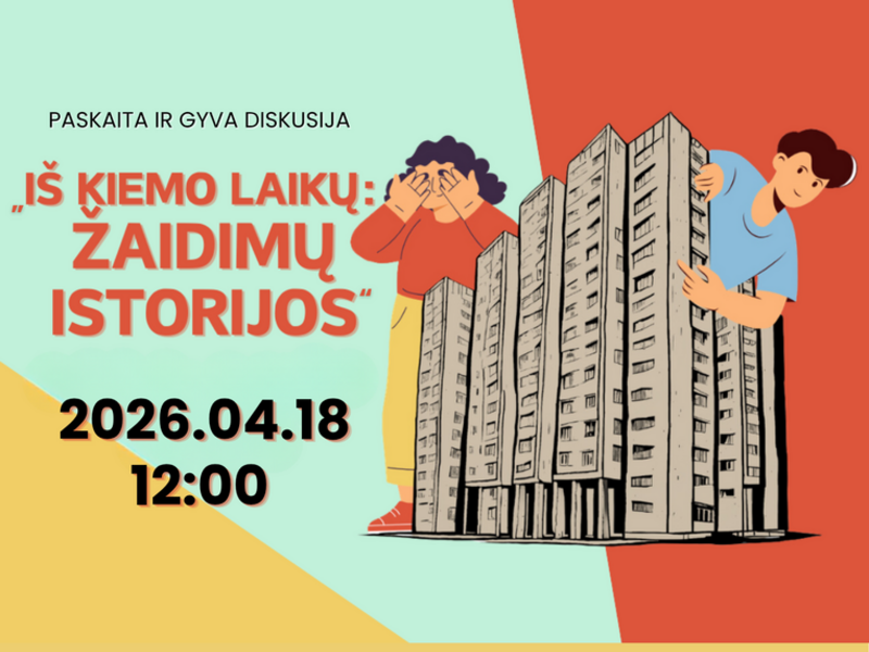 Paskaita ir gyva diskusija „Iš kiemo laikų: žaidimų istorijos“