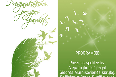 Poezijos pavasarėlio skaitymai „Prisijaukinkime poezijos paukštę“