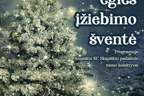 Kalėdinės eglės įžiebimo šventė Skapiškyje