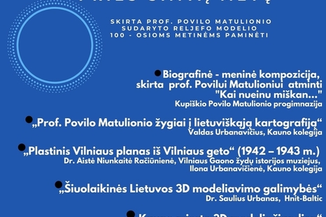 Paroda-konferencija „Lietuvos 3D modelis prieš šimtą metų“