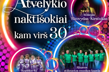 Atvelykio naktišokiai kam virš 30