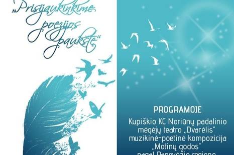 Poezijos pavasarėlio šventė „Prisijaukinkime poezijos paukštę“