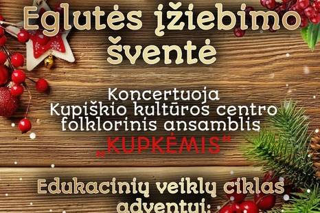 Advento vakaras ir eglutės įžiebimo šventė Skapiškyje