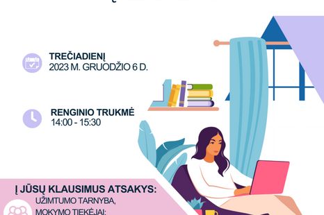 Nuotolinis seminaras „ Aukštą pridėtinę vertę kuriančių kvalifikacijų mokymai bei jų finansavimo galimybės“