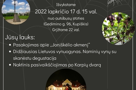 Nepamirštama naktis Karpių dvare Joniškėlyje su neprilygstamu gidu Viktoru Stanislovaičiu