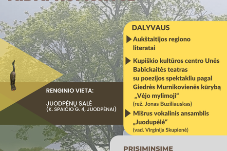 Poezijos pavasario aidai Kupiškyje