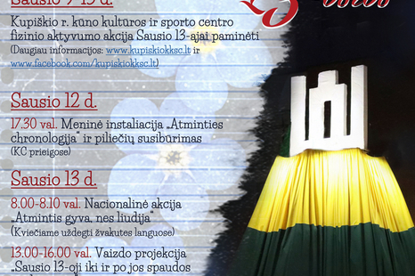 Laisvės gynėjų sausio 13-osios dienos renginiai Kupiškyje