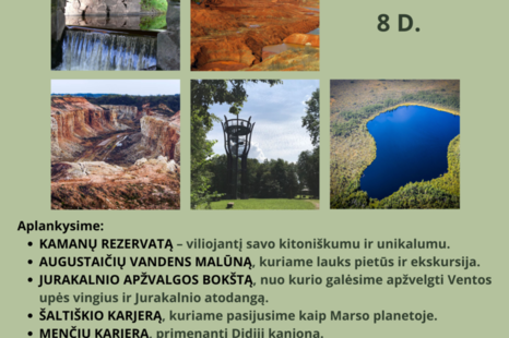 Ekskursija į Šiaurės Lietuvą: nuo Kamanų rezervato iki „Marso kanjonų“!