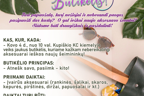 Pavasarinis Kazimierinių šventės butikėlis