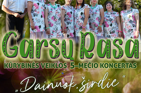 Ansamblio „Garsų rasa“ kūrybinės veiklos 5-mečio koncertas „Dainuok širdie“