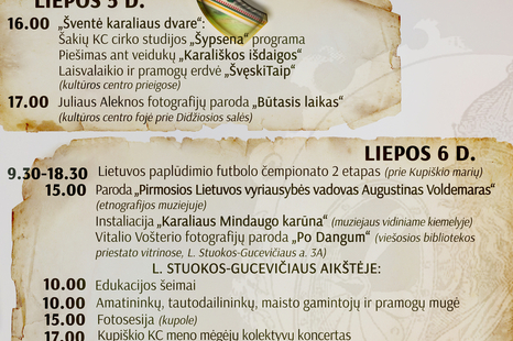 Liepos 6-osios šventė Lauryno Stuokos-Gucevičiaus aikštėje