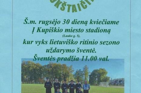 Lietuviško ritinio sezono uždarymo šventė