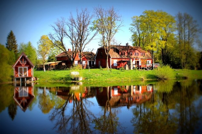 Villa of Kupiskis lagoon